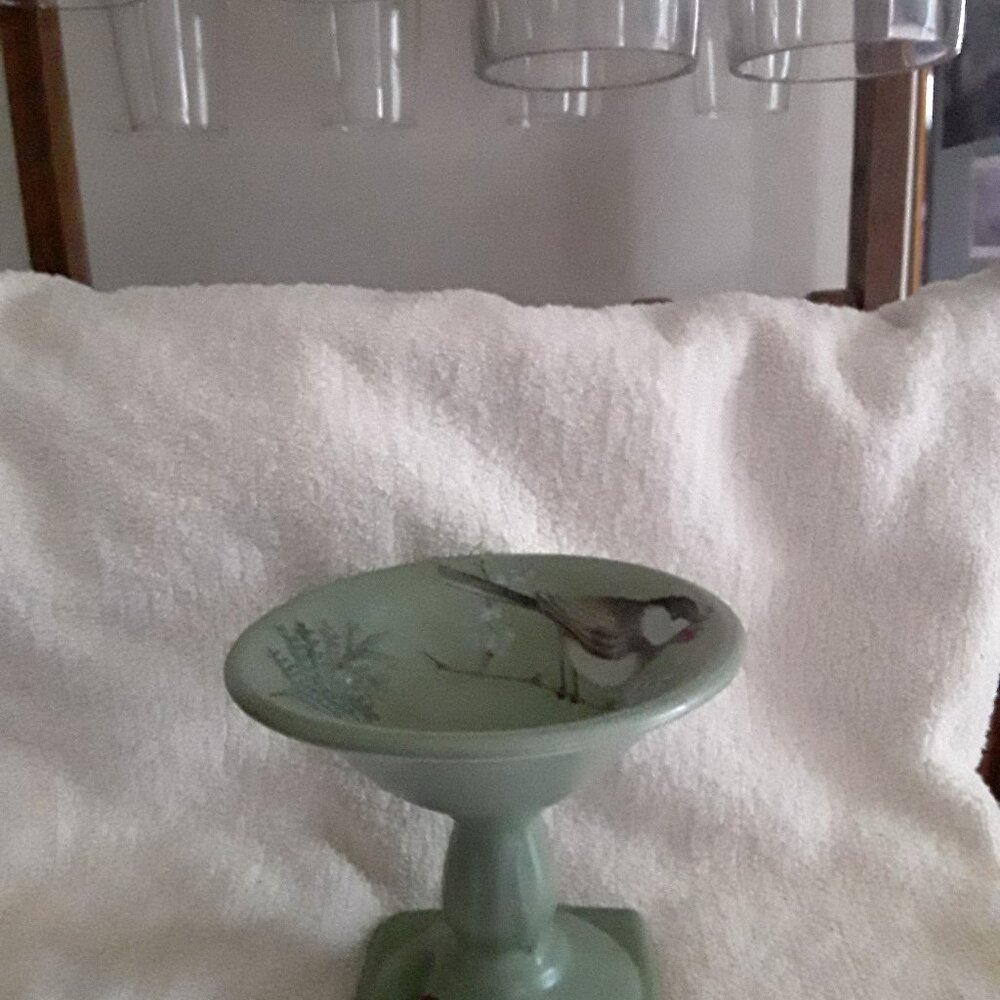 PFALZFRAFF  Ceramic Bird Bath Candy Dish